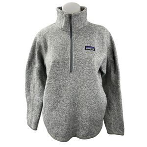 Patagonia Better Gray Fleece Half Zip Long Sleeve Sweatshirt Sweater Top Size L